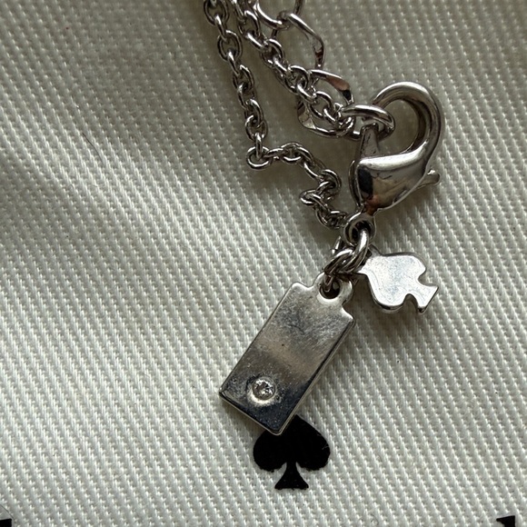 Kate Spade Silver Script Necklace - Picture 4 of 6